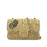 CHANEL MINI MATELASSE OWL CHARM CHAIN SHOULDER BAG BEIGE RAFIA 90275046 - PURPOSE