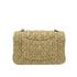 CHANEL MINI MATELASSE OWL CHARM CHAIN SHOULDER BAG BEIGE RAFIA 90275046 - PURPOSE