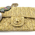 CHANEL MINI MATELASSE OWL CHARM CHAIN SHOULDER BAG BEIGE RAFIA 90275046 - PURPOSE