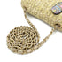 CHANEL MINI MATELASSE OWL CHARM CHAIN SHOULDER BAG BEIGE RAFIA 90275046 - PURPOSE