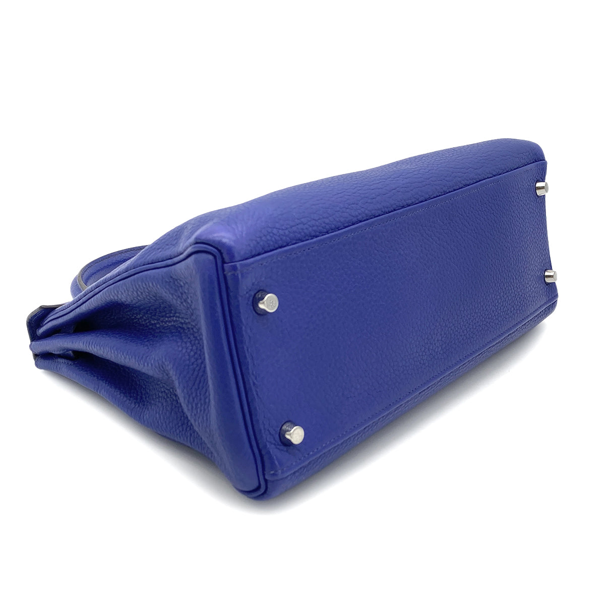 HERMES KELLY 32 RETOURNE BLUE ELECTRIC TAURILLON CLEMENCE HAND SHOULDER BAG □R 90275142