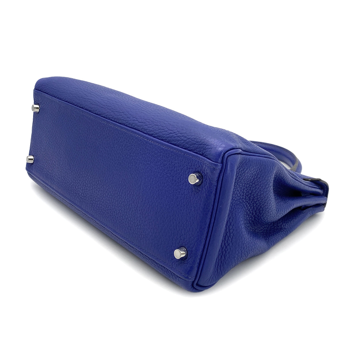 HERMES KELLY 32 RETOURNE BLUE ELECTRIC TAURILLON CLEMENCE HAND SHOULDER BAG □R 90275142