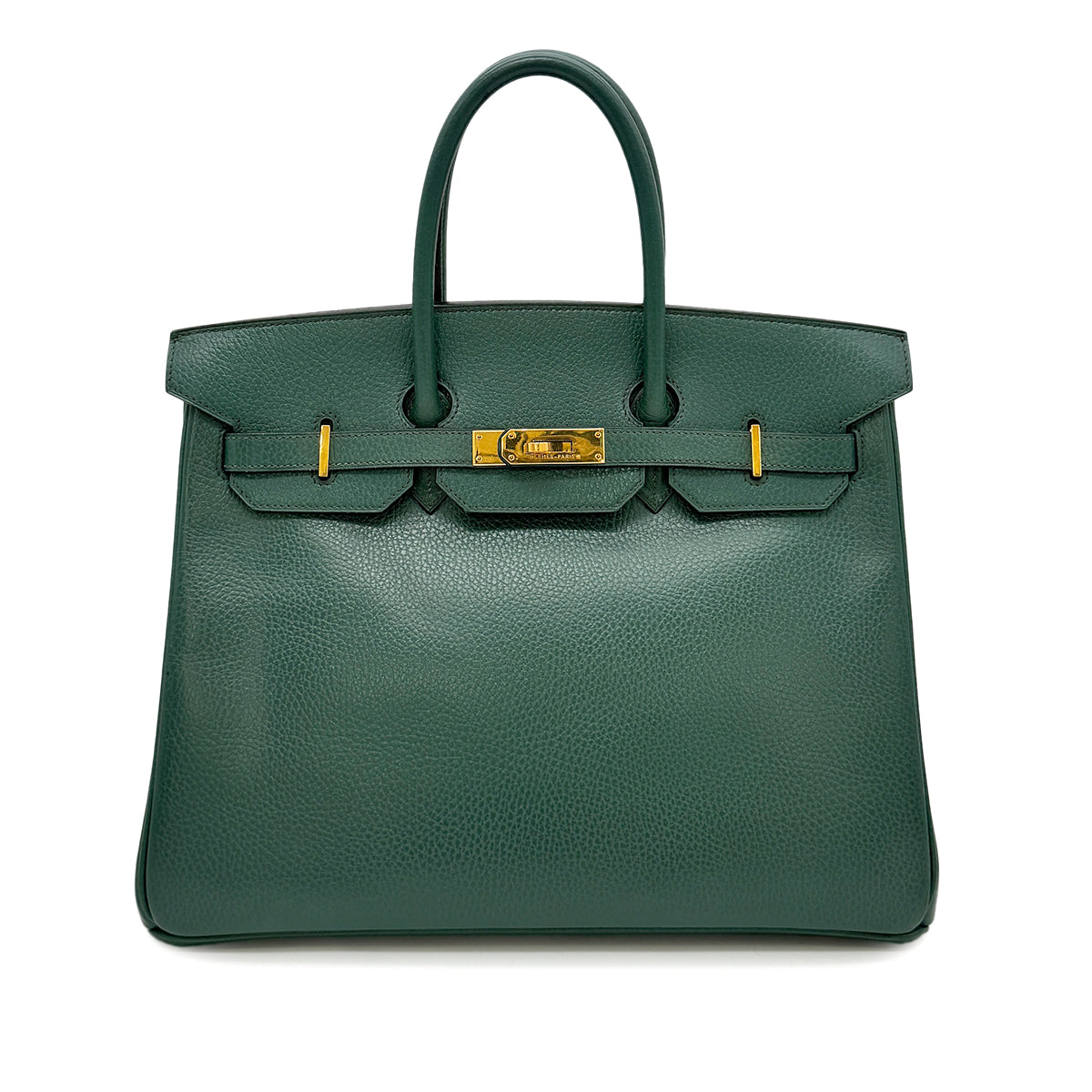 HERMES BIRKIN 35 GREEN ARDENNES HAND BAG 〇Y GHW 90275147