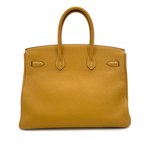 HERMES BIRKIN 35 NATUREL SABLE TAURILLON CLEMENCE HAND BAG T GHW 90275153 - PURPOSE