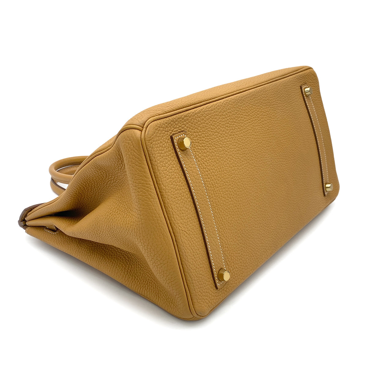 HERMES BIRKIN 35 NATUREL SABLE TAURILLON CLEMENCE HAND BAG T GHW 90275153