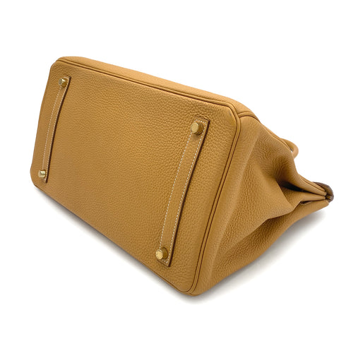 HERMES BIRKIN 35 NATUREL SABLE TAURILLON CLEMENCE HAND BAG T GHW 90275153 - PURPOSE