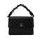 CHANEL VINTAGE MATELASSE CHAIN HAND BAG BLACK LEATHER 90275159 - PURPOSE