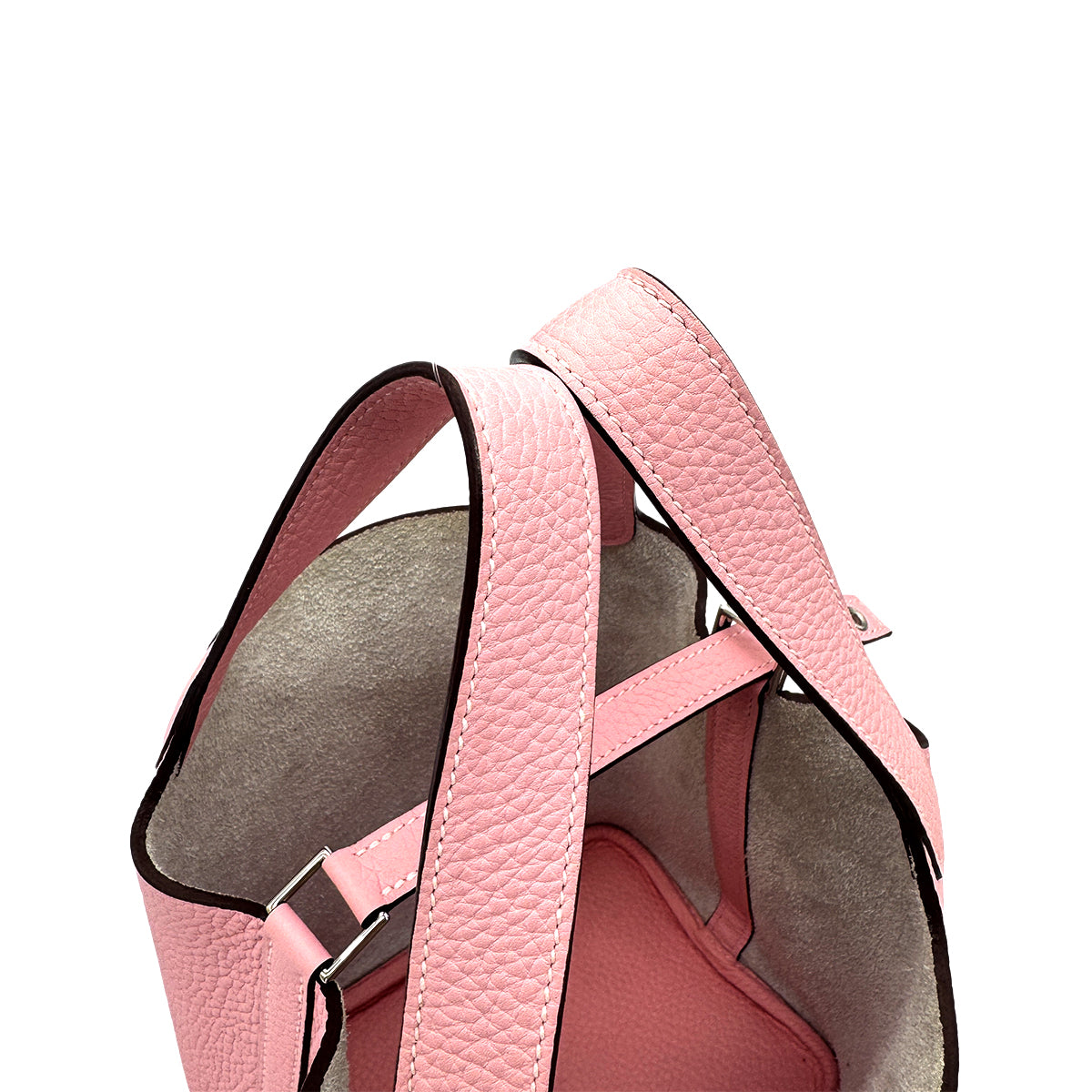 HERMES PICOTIN LOCK PM ROSE SAKURA TAURILLON CLEMENCE HAND BAG T 90275162