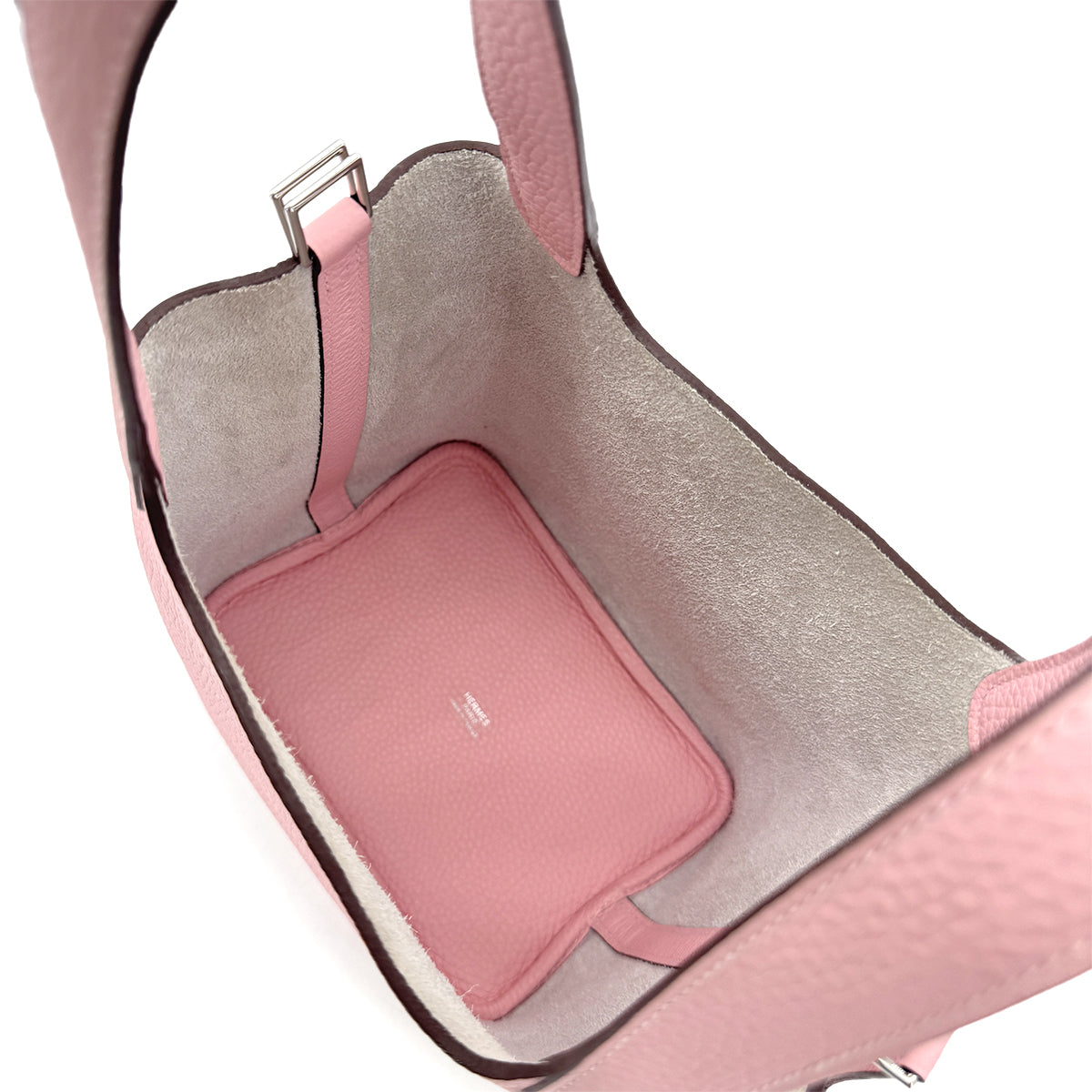 HERMES PICOTIN LOCK PM ROSE SAKURA TAURILLON CLEMENCE HAND BAG T 90275162