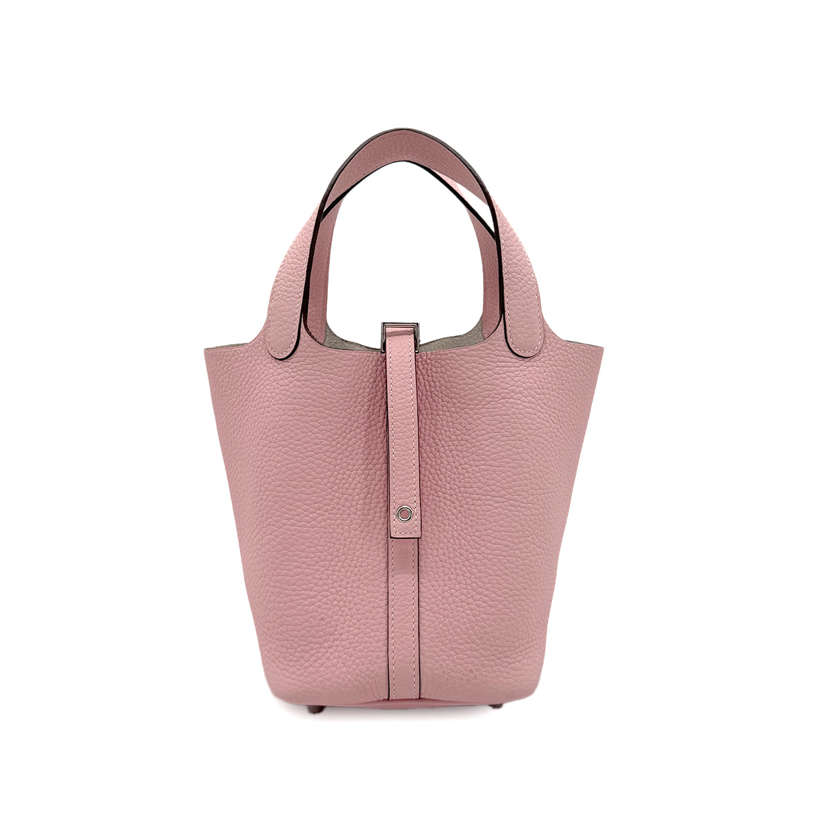 HERMES PICOTIN LOCK PM ROSE SAKURA TAURILLON CLEMENCE HAND BAG T 90275162