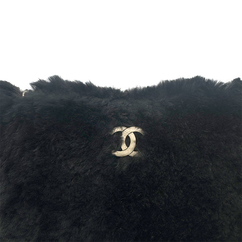 CHANEL VINTAGE CHAIN SHOULDER BAG BLACK LEATHER FUR 90275598 - PURPOSE