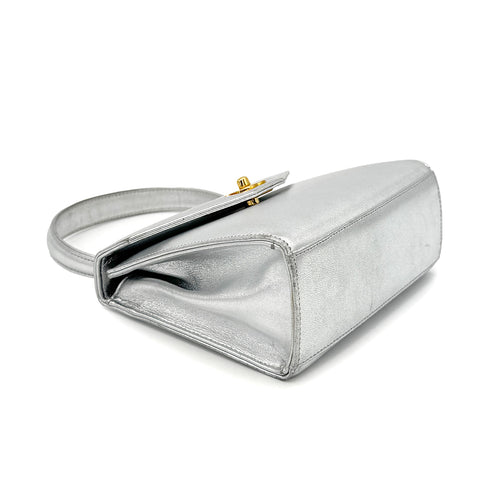 CHANEL VINTAGE HAND BAG SILVER LAMB SKIN 90275605 - PURPOSE