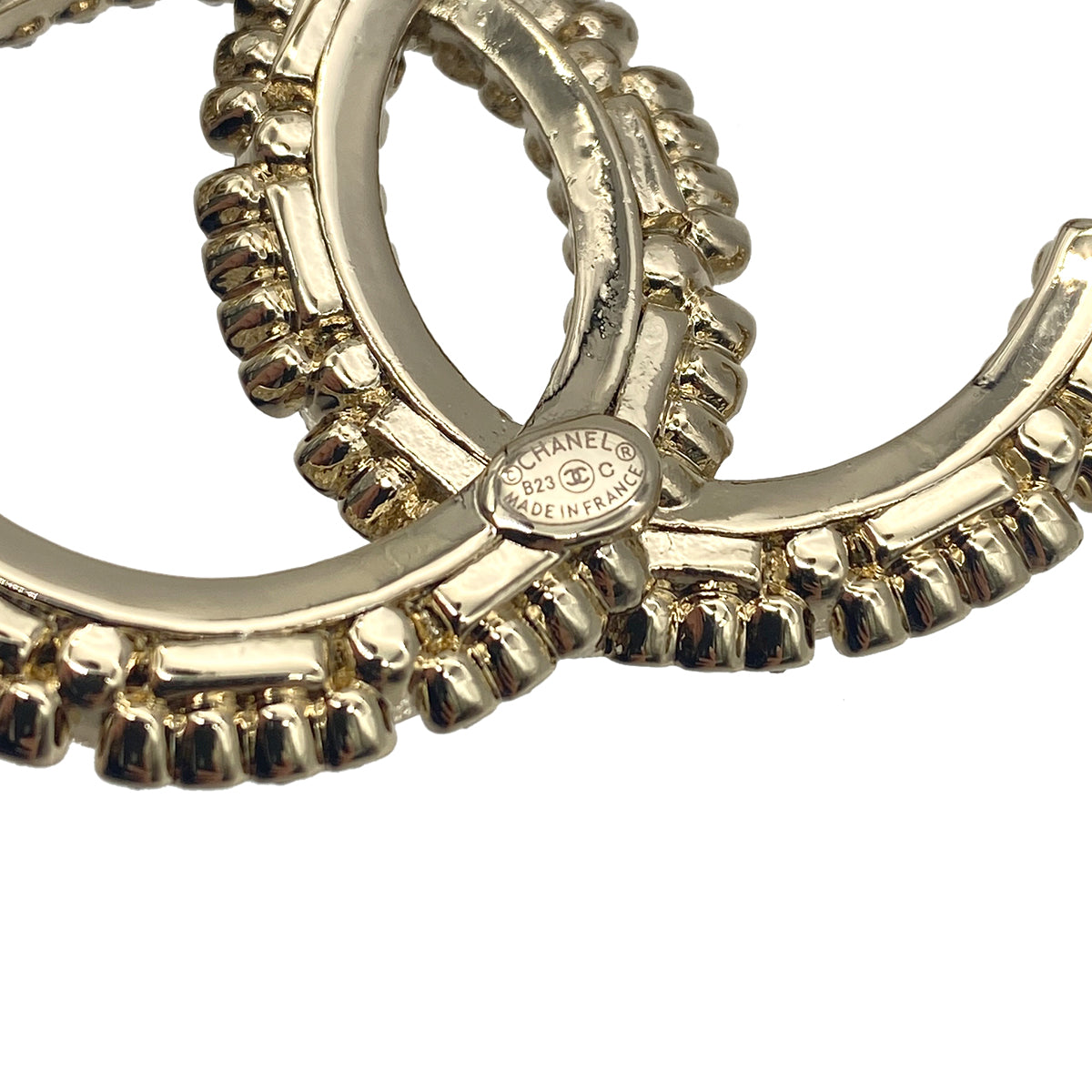 CHANEL COCOMARK BROOCH RHINESTONE FAUX PEARL ACCESSORY B23C 90275609