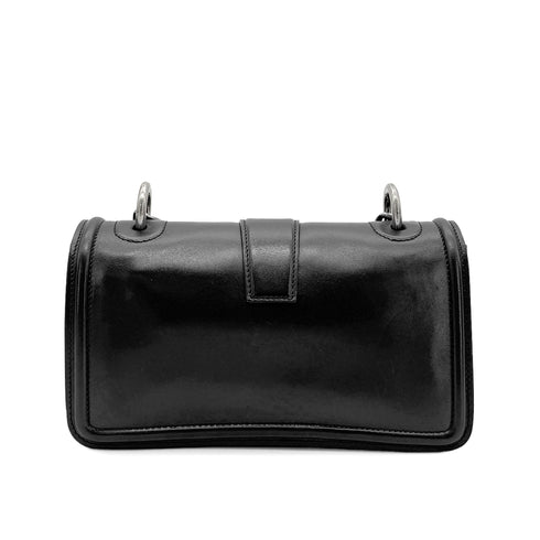 CHANEL VINTAGE TURN LOCK SHOULDER BAG BLACK CALF SKIN 90275620 - PURPOSE