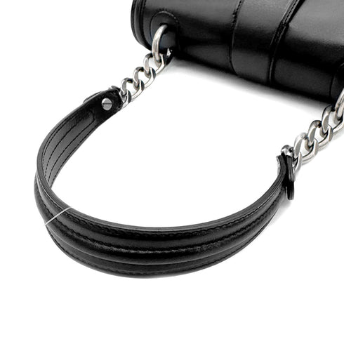 CHANEL VINTAGE TURN LOCK SHOULDER BAG BLACK CALF SKIN 90275620 - PURPOSE