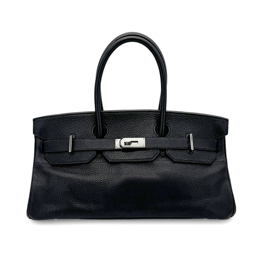 HERMES SHOULDER BIRKIN 42 BLACK TAURILLON CLEMENCE HAND BAG □I SHW 90275773