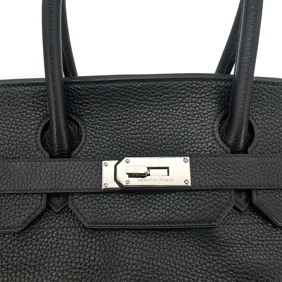HERMES SHOULDER BIRKIN 42 BLACK TAURILLON CLEMENCE HAND BAG □I SHW 90275773
