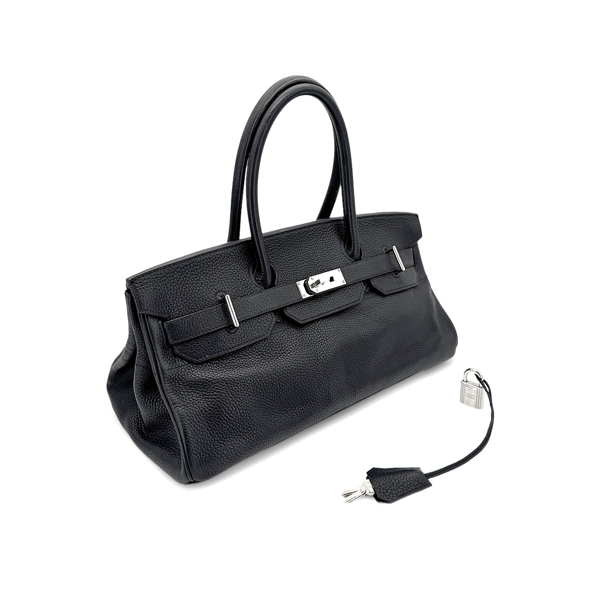 HERMES SHOULDER BIRKIN 42 BLACK TAURILLON CLEMENCE HAND BAG □I SHW 90275773