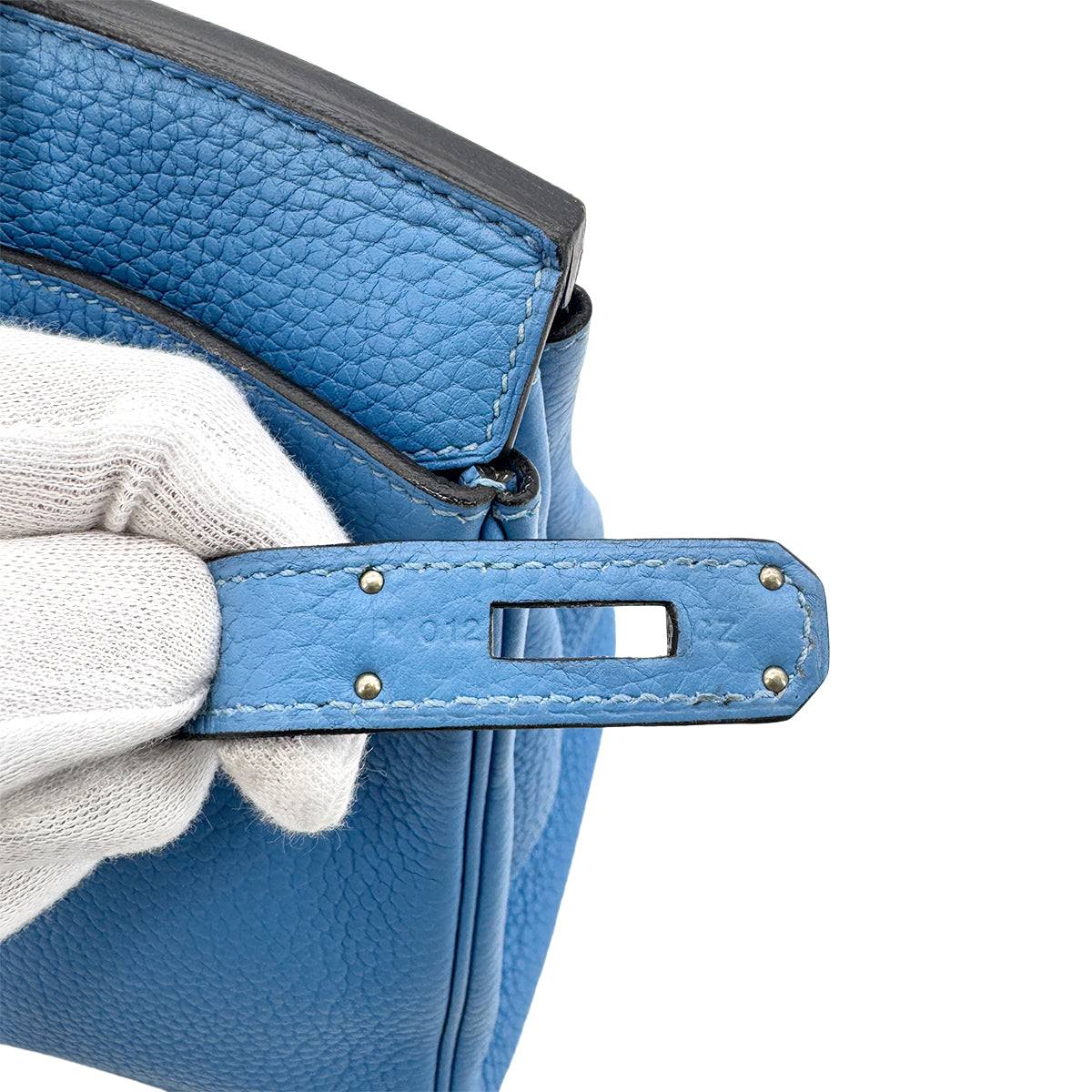 HERMES BIRKIN 30 BLUE PARADISE TAURILLON CLEMENCE HAND BAG Z SHW 90275775