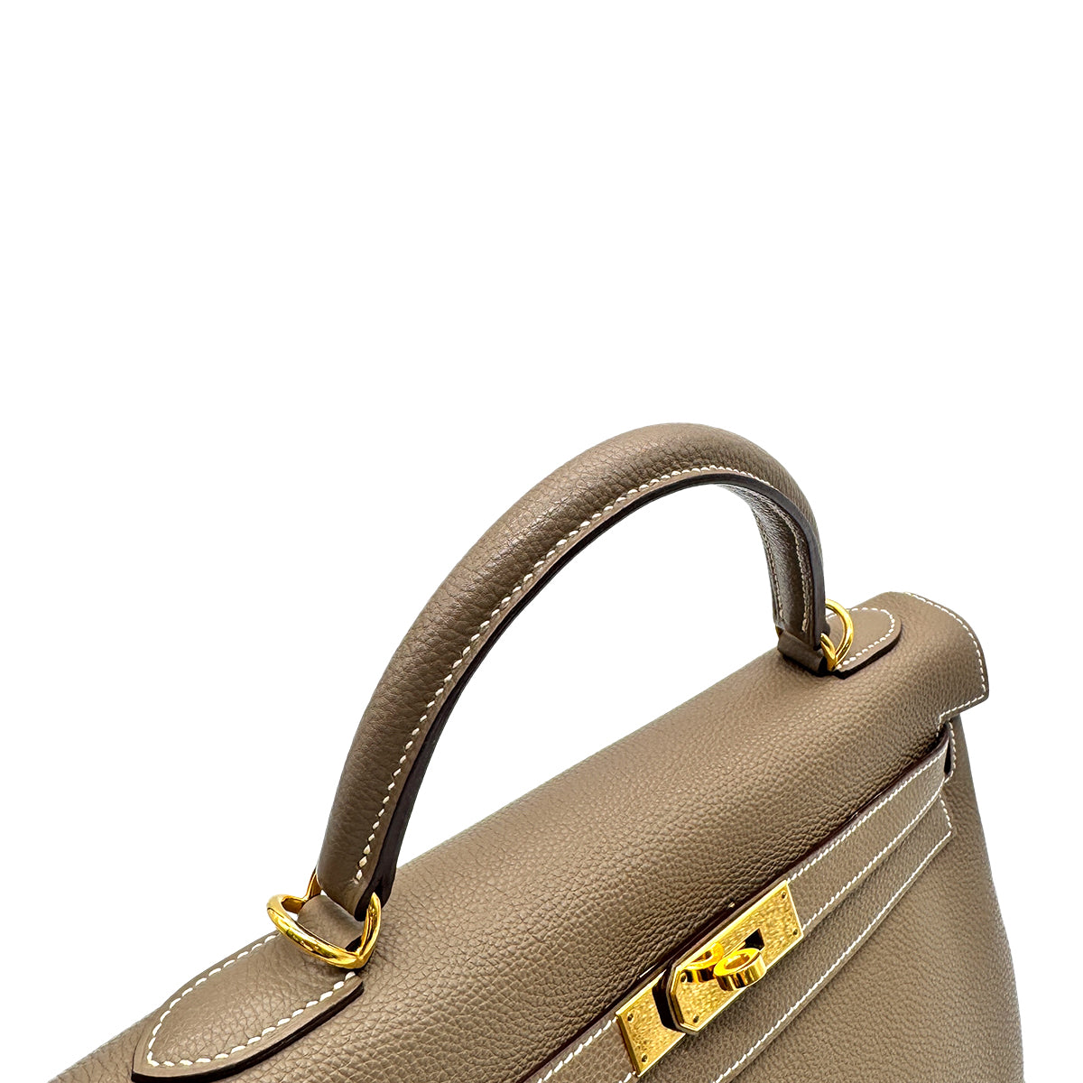 HERMES KELLY 32 RETOURNE ETOUPE TOGO HAND SHOULDER BAG □K GHW 90275777