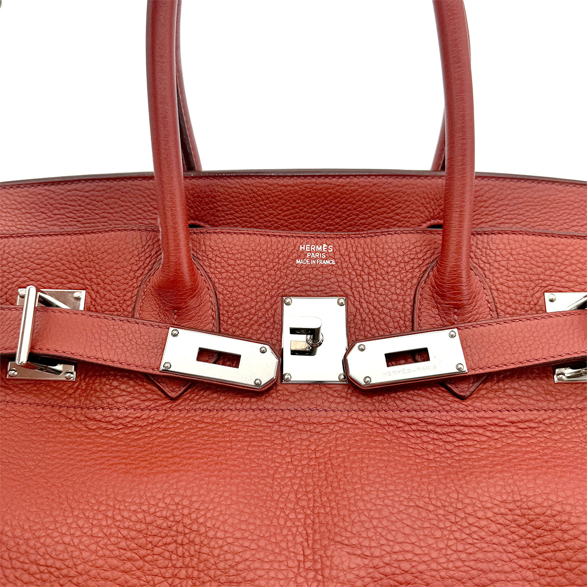 HERMES SHOULDER BIRKIN 42 RED TAURILLON CLEMENCE HAND BAG □I SHW 90275779