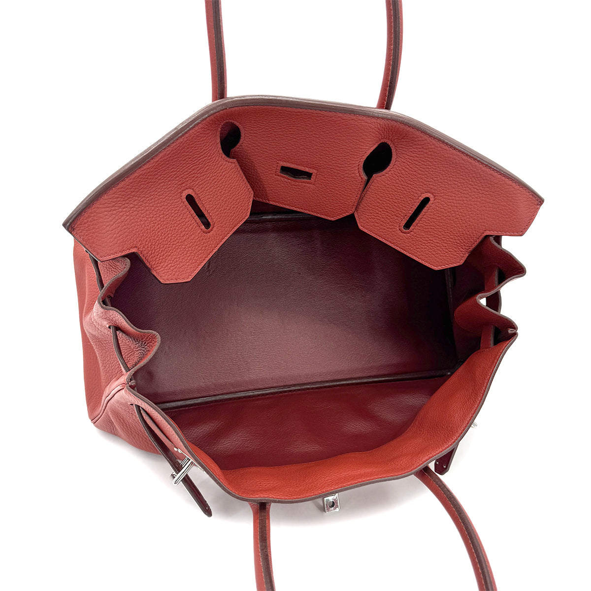 HERMES SHOULDER BIRKIN 42 RED TAURILLON CLEMENCE HAND BAG □I SHW 90275779
