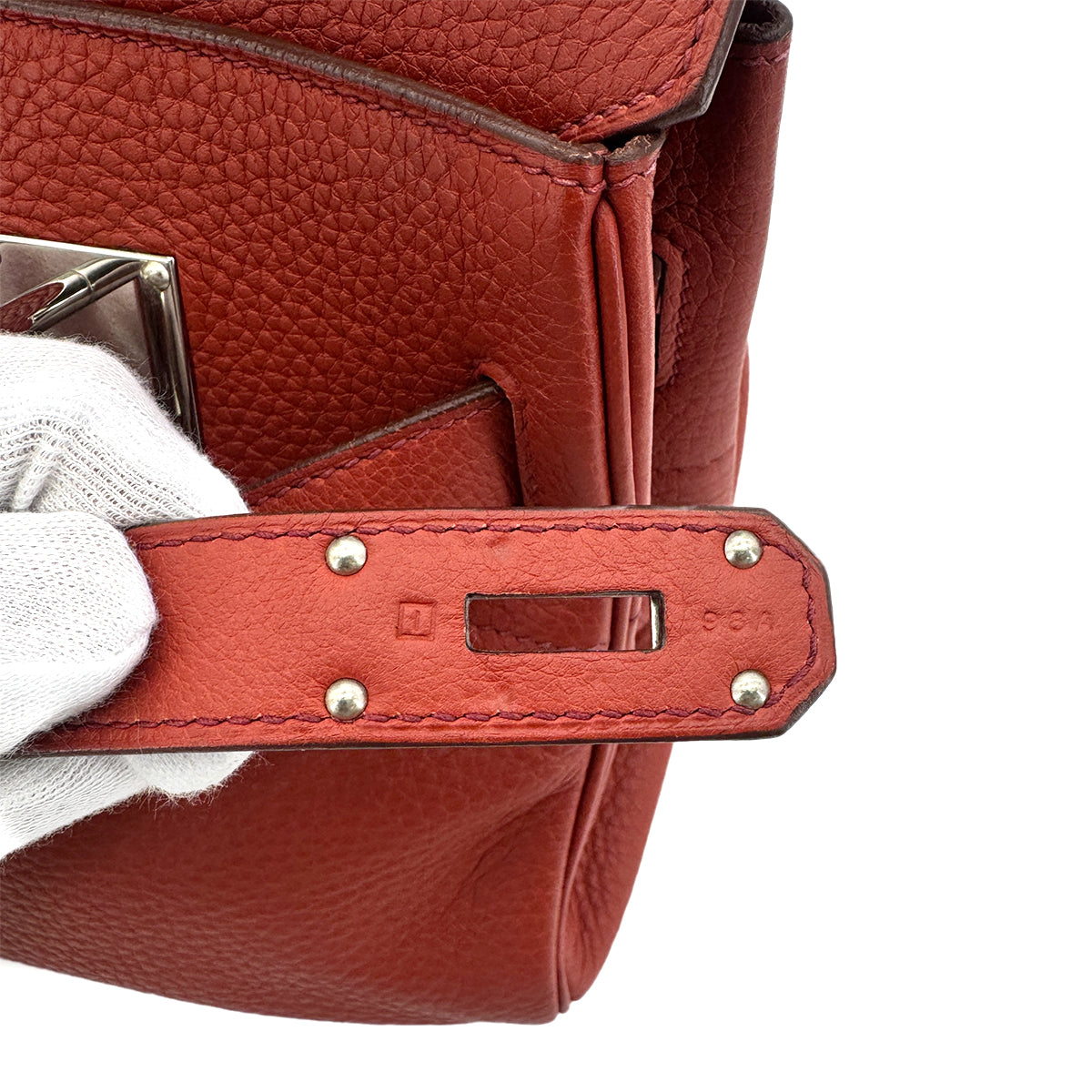 HERMES SHOULDER BIRKIN 42 RED TAURILLON CLEMENCE HAND BAG □I SHW 90275779
