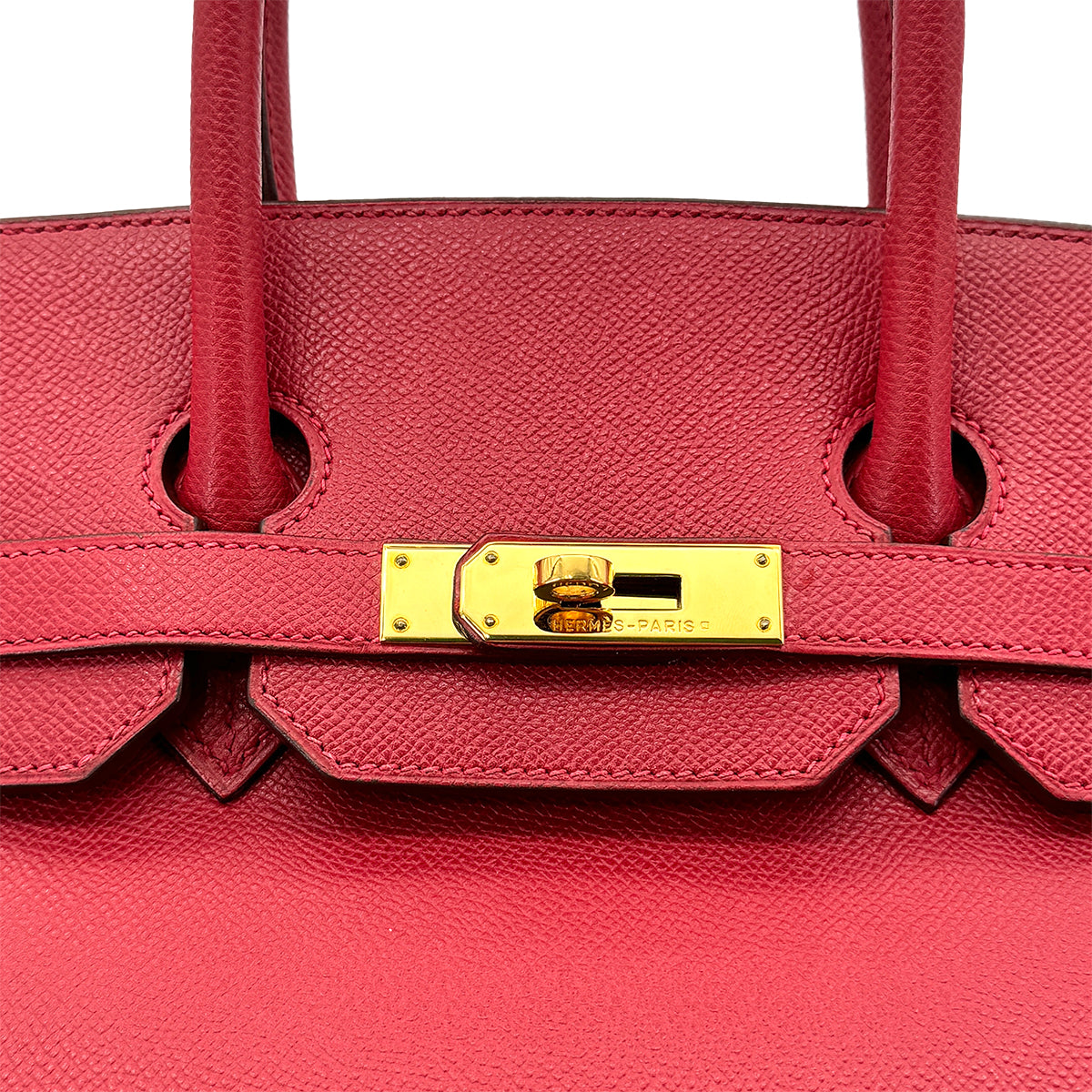 HERMES BIRKIN 35 ROUGE VIF EPSOM HAND BAG □G GHW 90275782