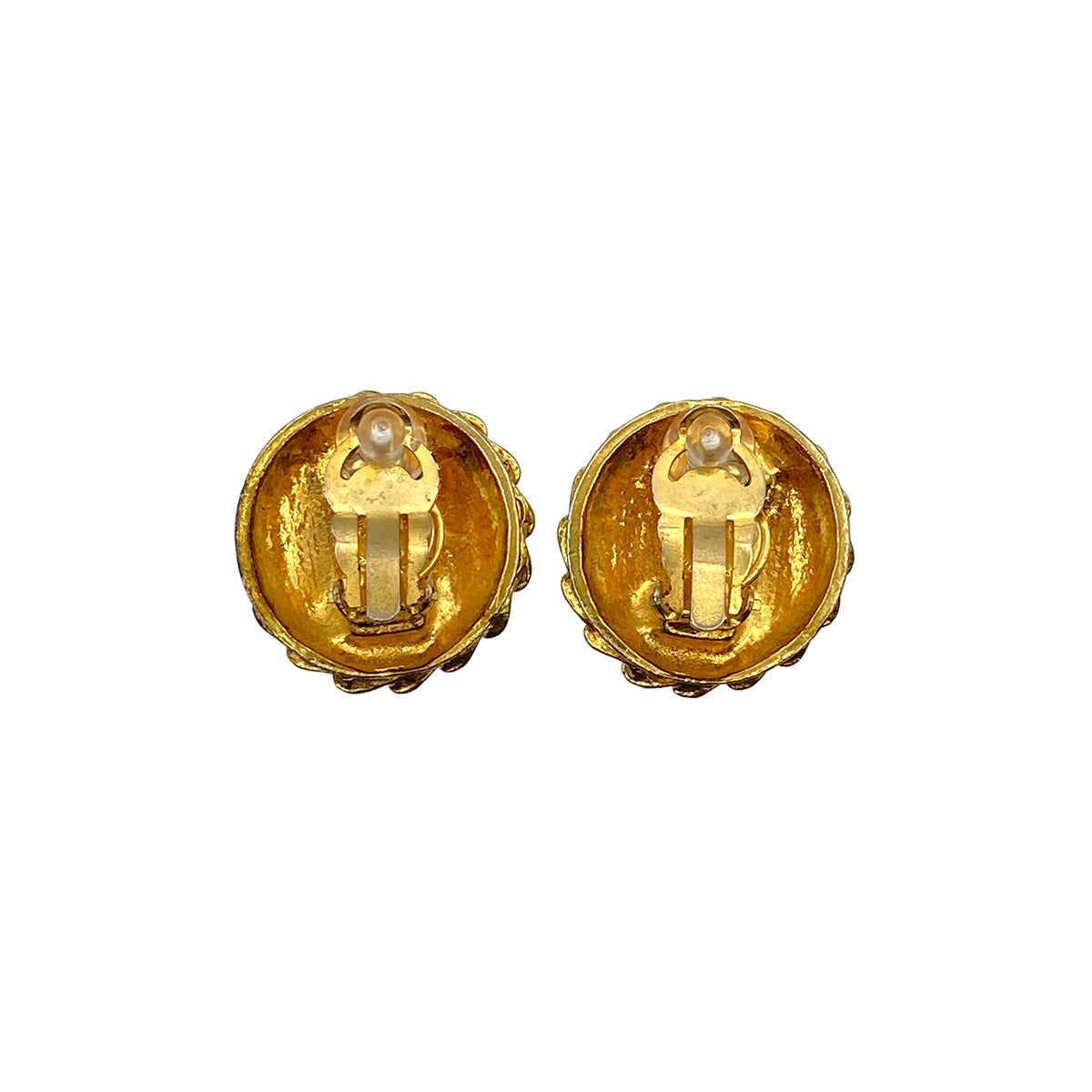 CHANEL VINTAGE EARRINGS MADEMOISELLE GOLD ACCESSORY 90275791
