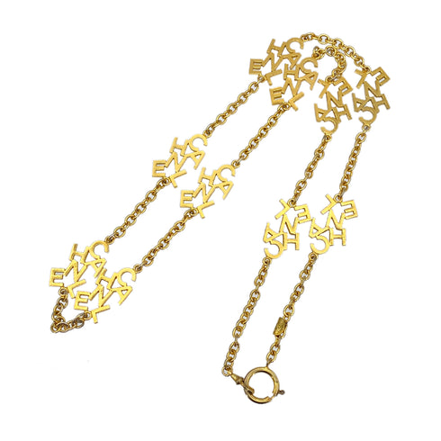 CHANEL VINTAGE LONG NECKLACE LOGO GOLD ACCESSORY 90275803 - PURPOSE