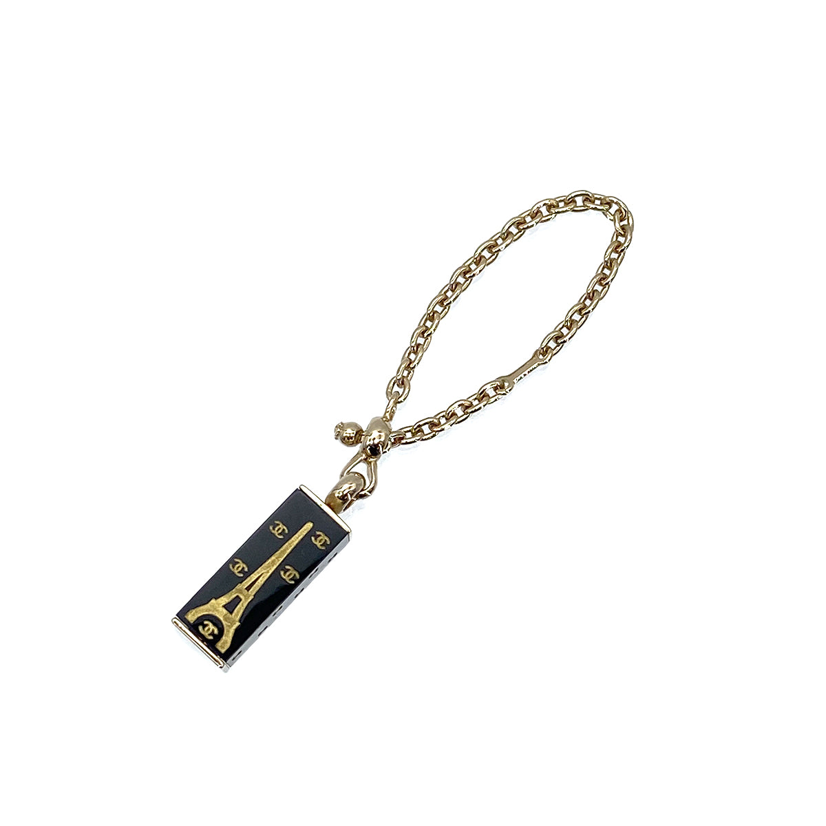 CHANEL COCOMARK EIFFEL TOWER KEY HOLDER BLACK 05C 90275811