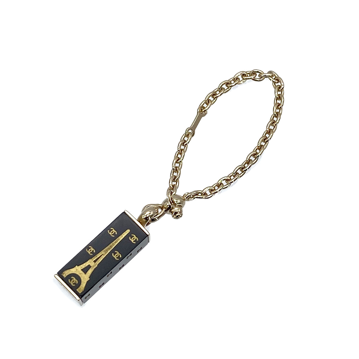 CHANEL COCOMARK EIFFEL TOWER KEY HOLDER BLACK 05C 90275811