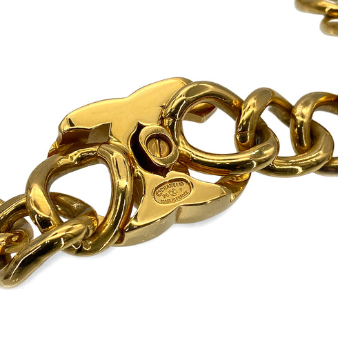 CHANEL VINTAGE NECKLACE CHOKER COCOMARK TURN LOCK GOLD ACCESSORY 96P 90275825 - PURPOSE