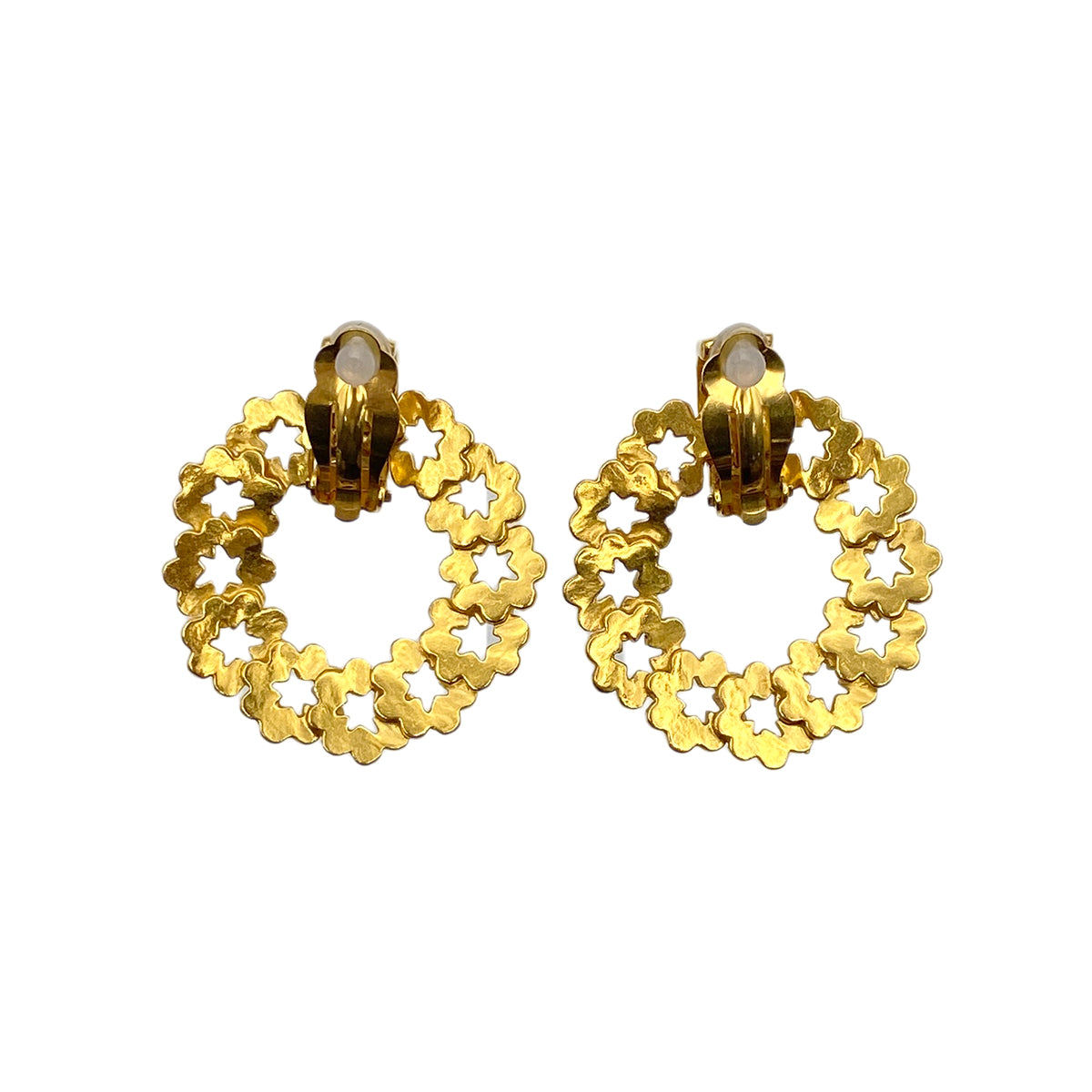 CHANEL VINTAGE EARRINGS COCOMARK HOOP ACCESSORY 96P 90275828