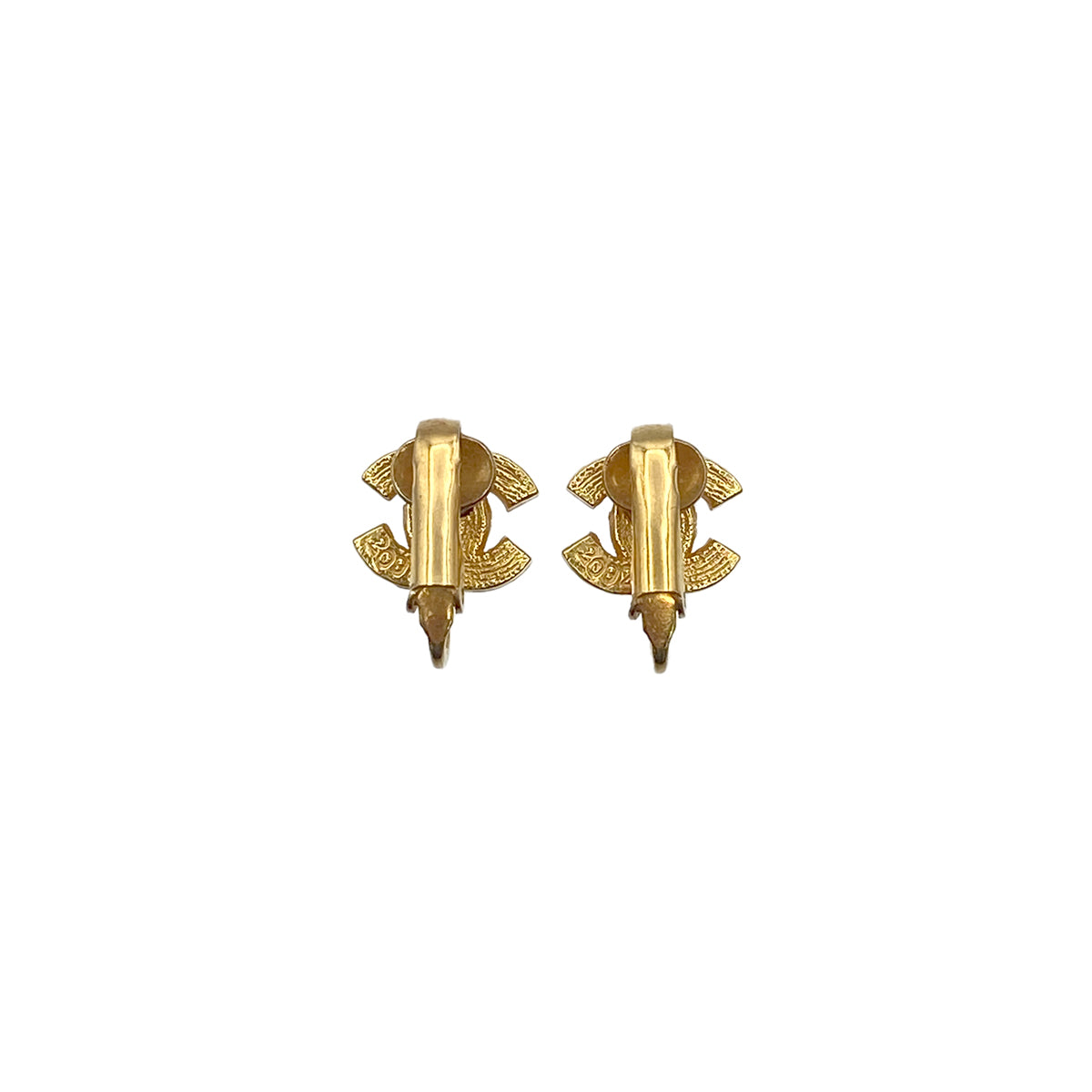 CHANEL VINTAGE EARRINGS COCOMARK RHINESTONE ACCESSORY 90275830