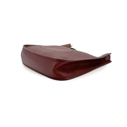 HERMES EVELYNE 1 GM BROWN TOGO SHOULDER BAG □B 90275885 - PURPOSE