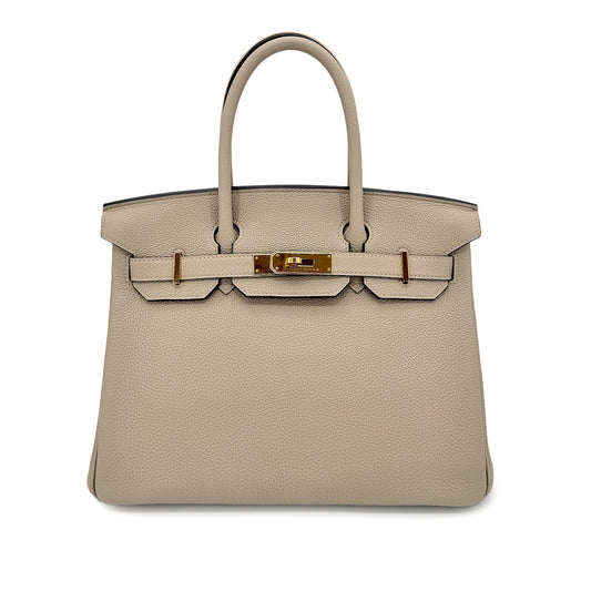 HERMES BIRKIN 30 GRIS TOURTERELLE TOGO HAND BAG C GHW 90275888