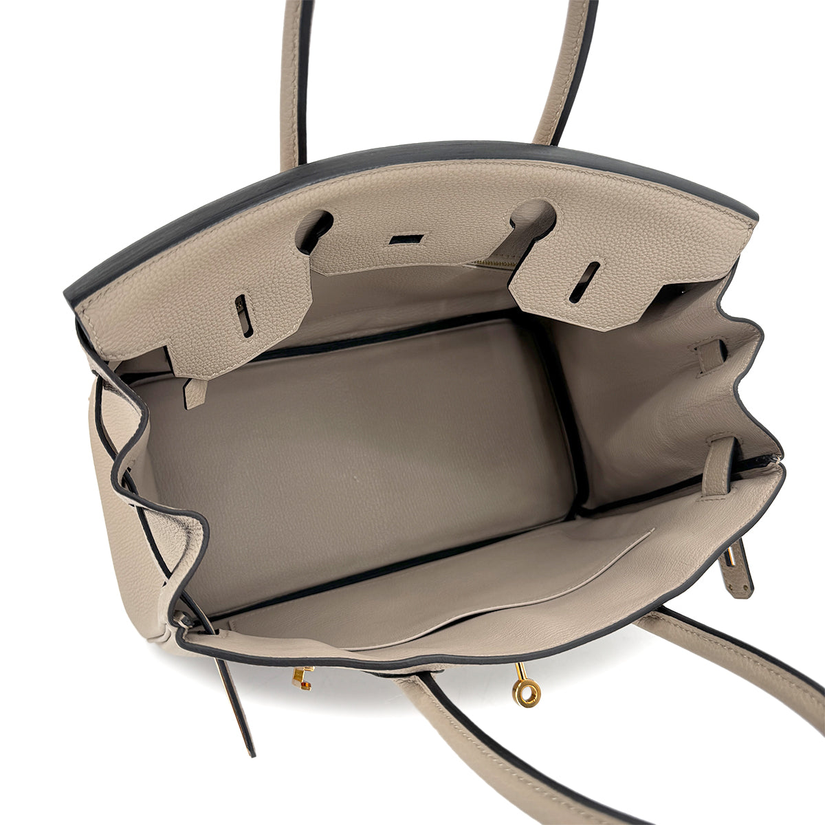 HERMES BIRKIN 30 GRIS TOURTERELLE TOGO HAND BAG C GHW 90275888