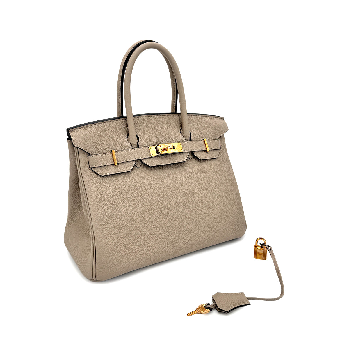 HERMES BIRKIN 30 GRIS TOURTERELLE TOGO HAND BAG C GHW 90275888