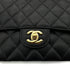 CHANEL VINTAGE CLASSIC FLAP MEDIUM CHAIN SHOULDER BAG BLACK CAVIAR SKIN 90275890 - PURPOSE