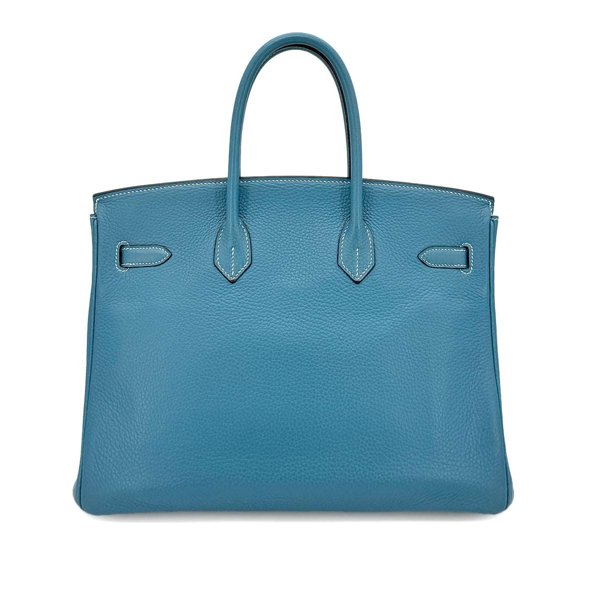 HERMES BIRKIN 35 BLUE JEAN TAURILLON CLEMENCE HAND BAG □J SHW 90275893