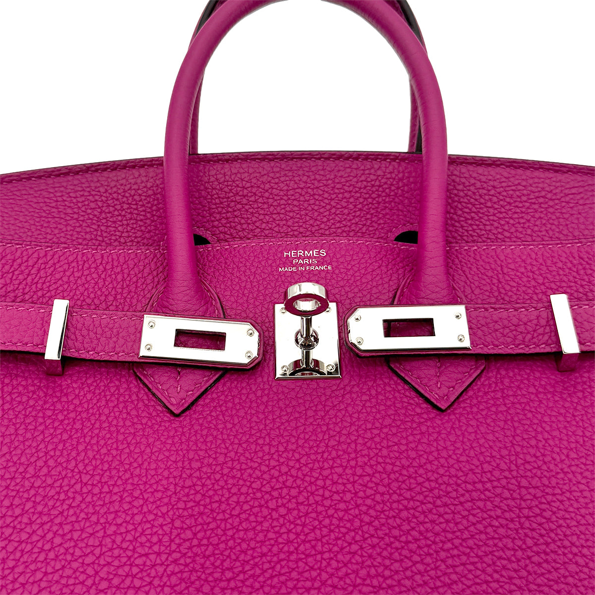 HERMES BIRKIN 25 ROSE PURPLE TOGO HAND BAG C SHW 90275896