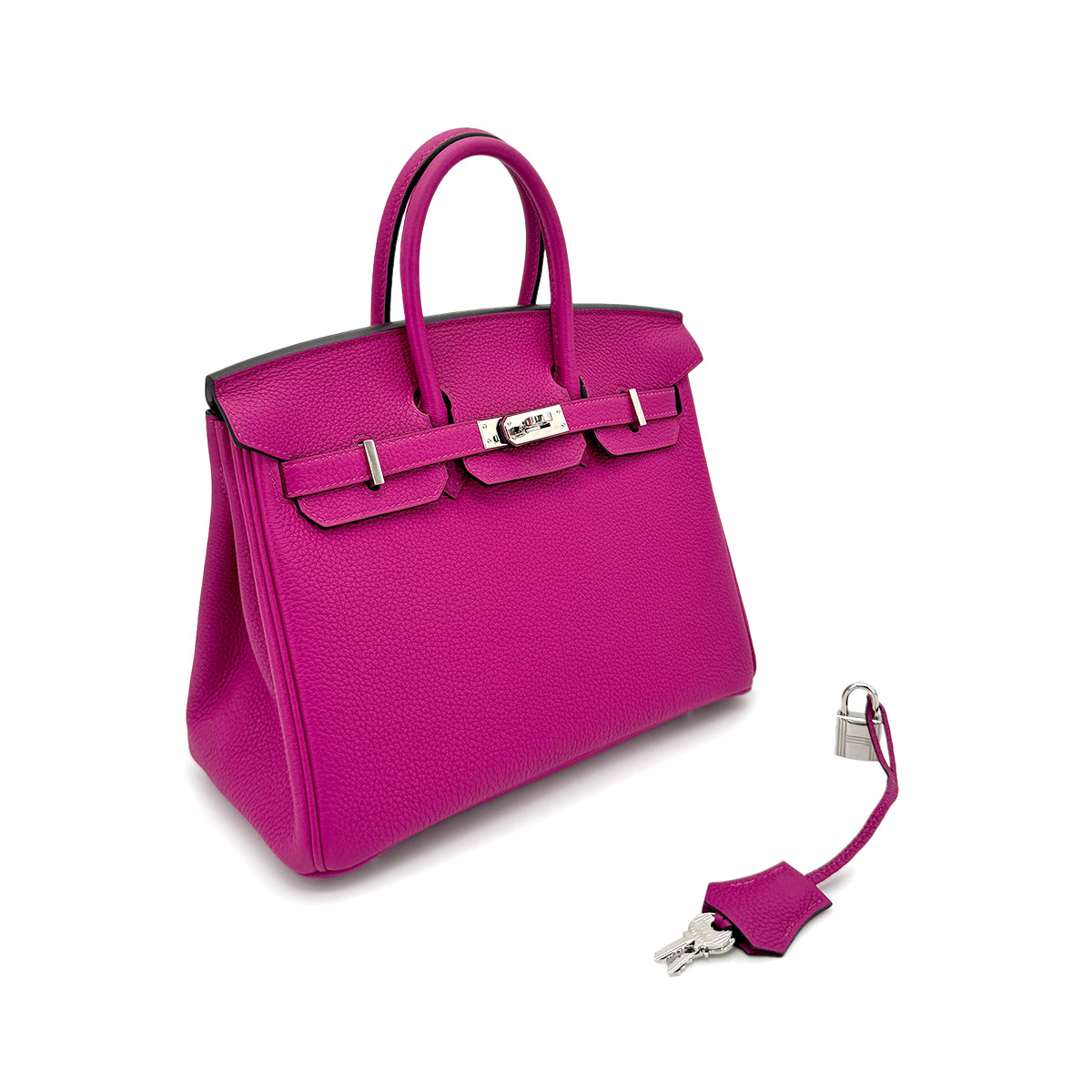 HERMES BIRKIN 25 ROSE PURPLE TOGO HAND BAG C SHW 90275896