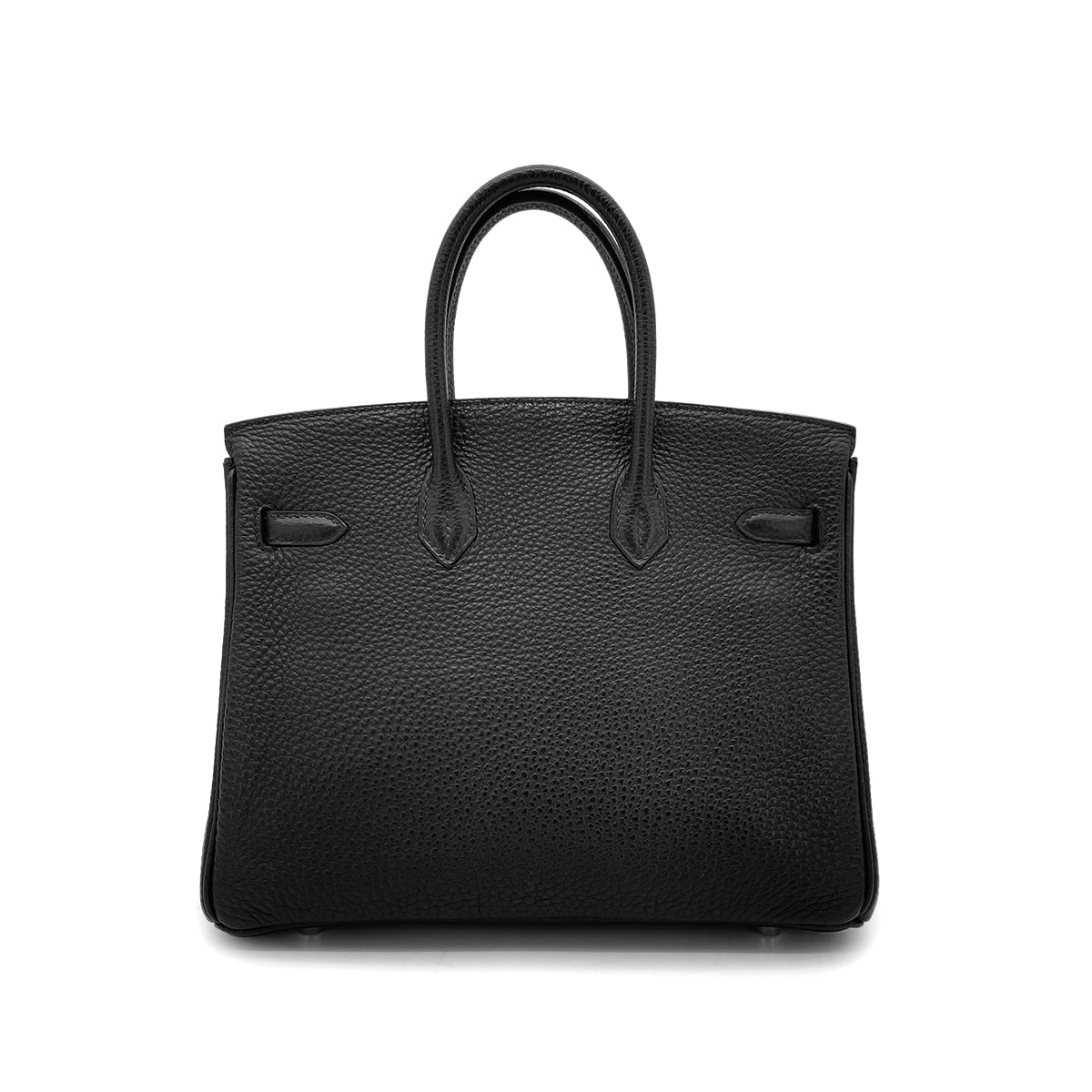 HERMES BIRKIN 25 BLACK TOGO HAND BAG □H SHW 90275897