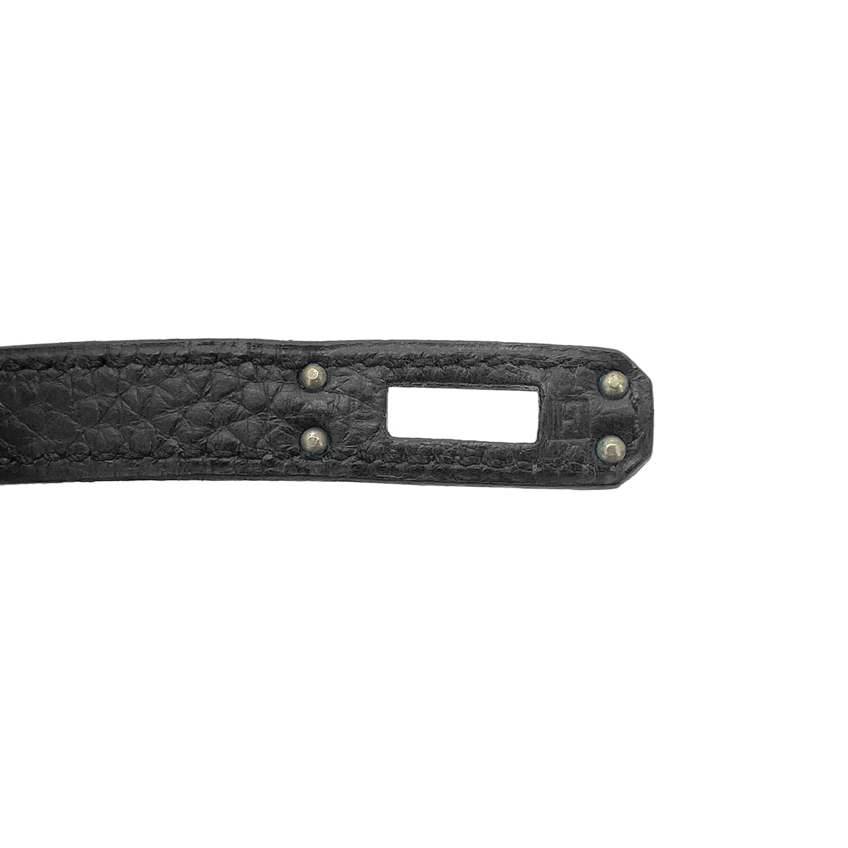 HERMES BIRKIN 25 BLACK TOGO HAND BAG □H SHW 90275897