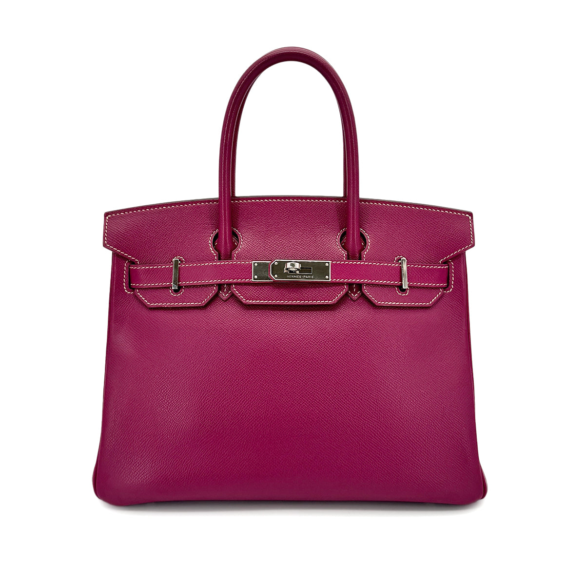 HERMES CANDY BIRKIN 30 TOSCA ROSE TYRIEN EPSOM HAND BAG □O SHW 90275898