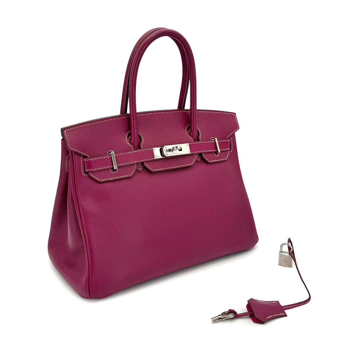 HERMES CANDY BIRKIN 30 TOSCA ROSE TYRIEN EPSOM HAND BAG □O SHW 90275898