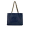 CHANEL VINTAGE BIG COCO CHAIN TOTE BAG NAVY LEATHER 90275901 - PURPOSE