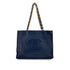 CHANEL VINTAGE BIG COCO CHAIN TOTE BAG NAVY LEATHER 90275901 - PURPOSE