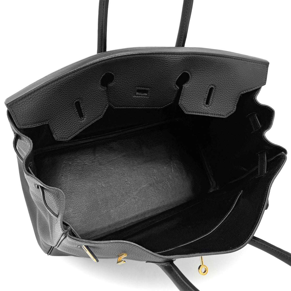 HERMES BIRKIN 35 BLACK TOGO HAND BAG □C GHW 90275915